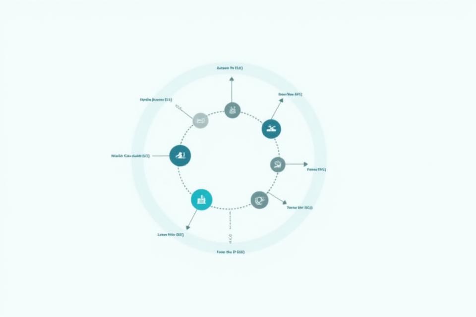 Interaktives Diagramm, das den adaptiven Lernzyklus von Lyrnhaus darstellt: Bewertung, Anpassung, Inhaltslieferung, Fortschrittsverfolgung.