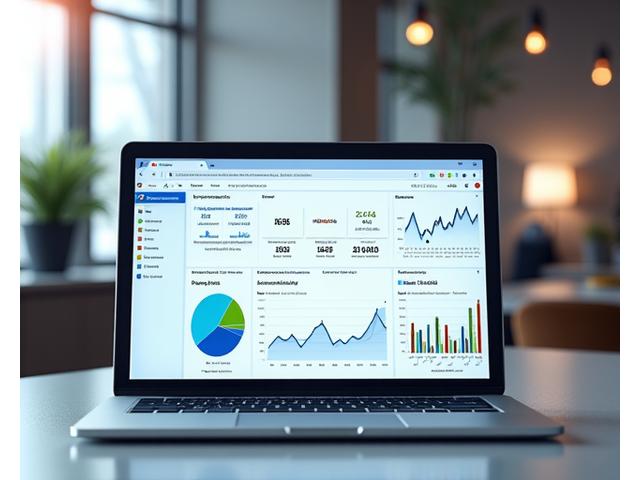 Interaktiver Bildschirm des Lyrnhaus Analytik-Dashboards mit Diagrammen und Statistiken zu Lernfortschritten und Nutzerbindung in Echtzeit.